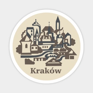 Krakow city travels Magnet